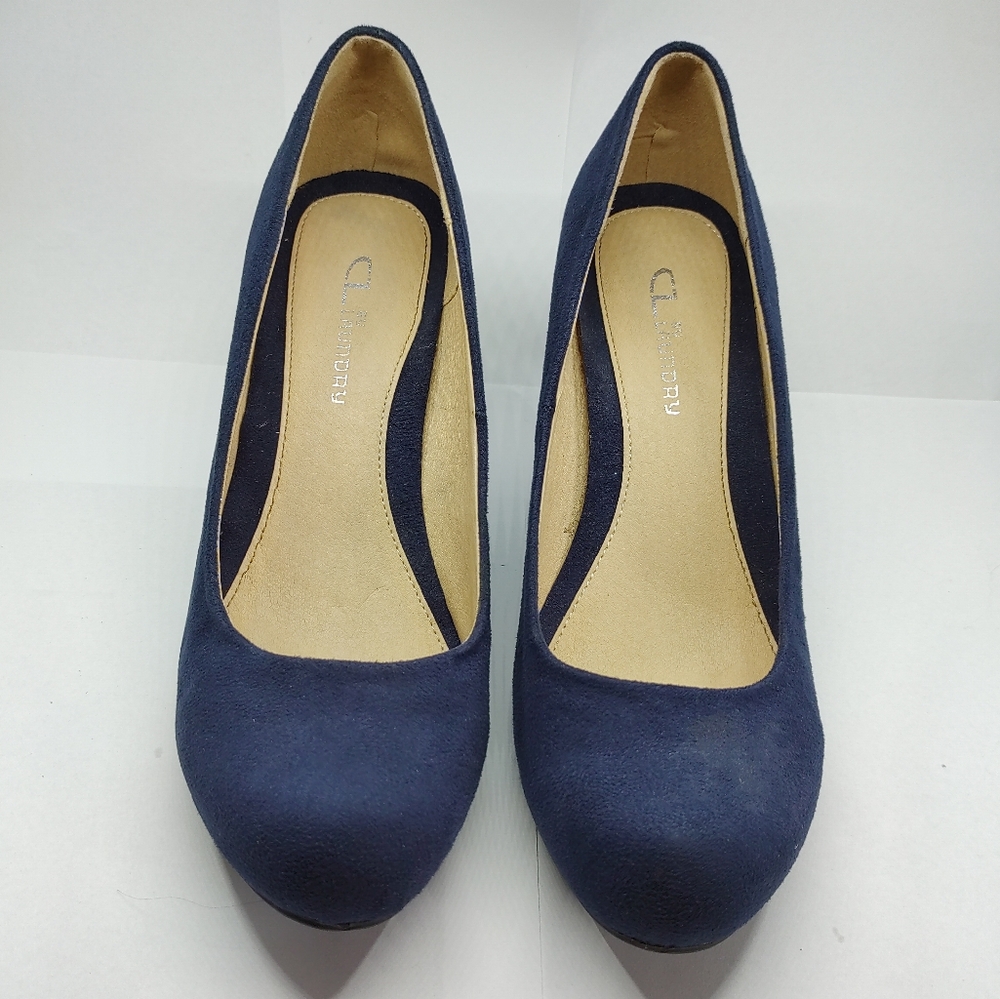 CL By Laundry Blue Heels New